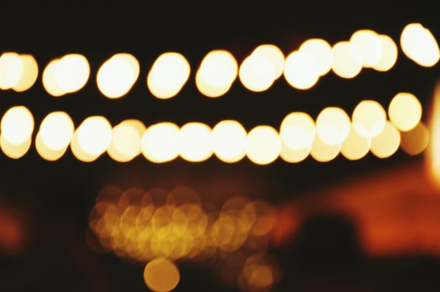 Photo defocused lights at night