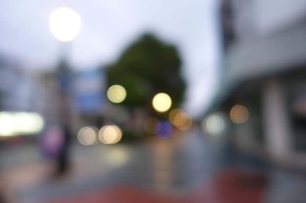 Photo defocused lights at night