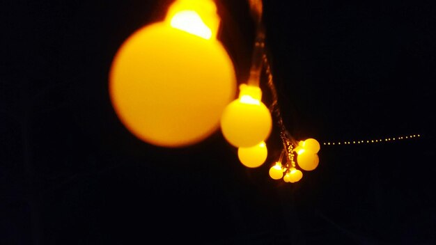 Photo defocused lights at night
