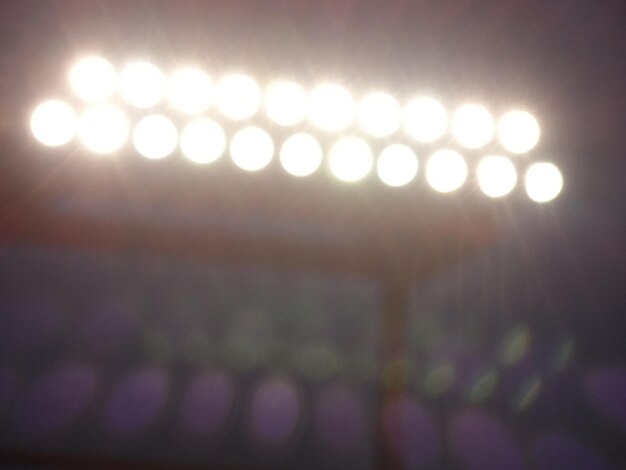 Defocused lights at night