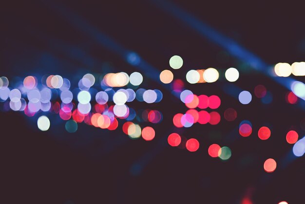 Defocused lights at night