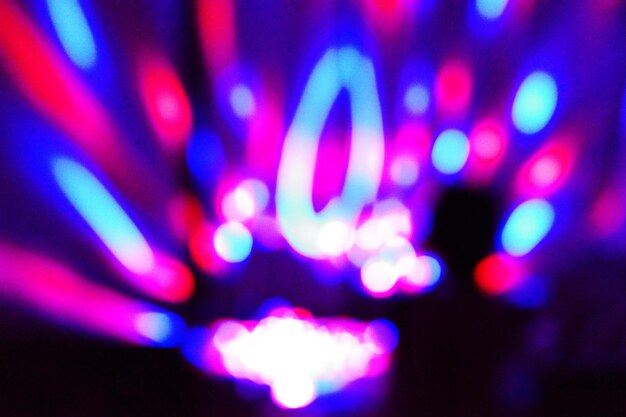 Defocused lights at night