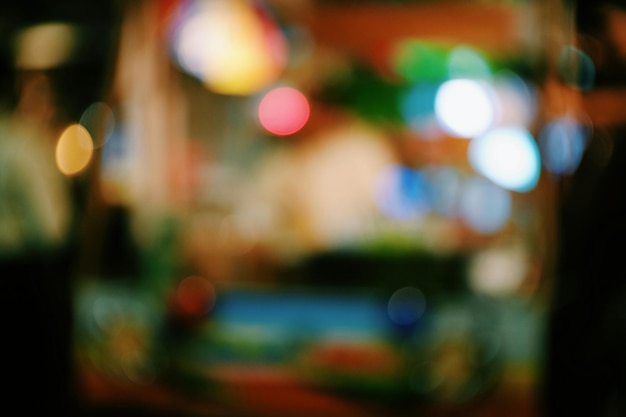 Photo defocused lights at night