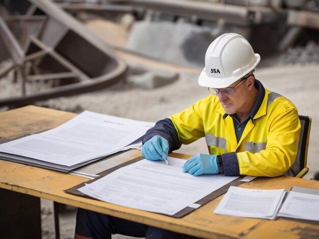 Defocused of miner setting on the chair written Job hazard analysis JSA Defocused of miner setting on the chair written Job hazard analysis JSA