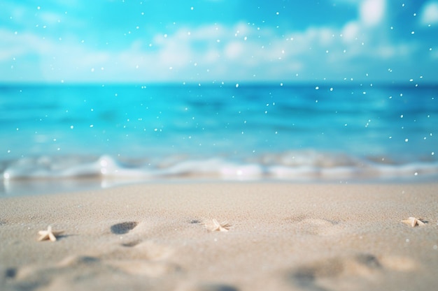 Defocused sea background with bokeh effect