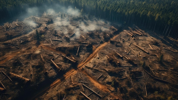 Deforestation AI generated Image