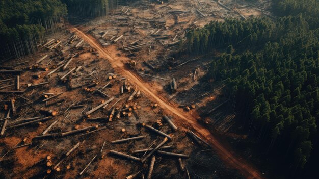 Deforestation AI generated Image