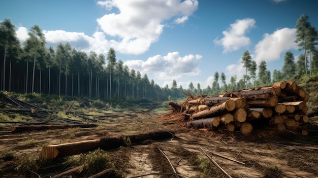 Deforestation AI generated Image