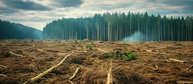 Foto si è verificata la deforestazione