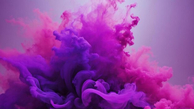 Degrade violet shades with abstract smoke