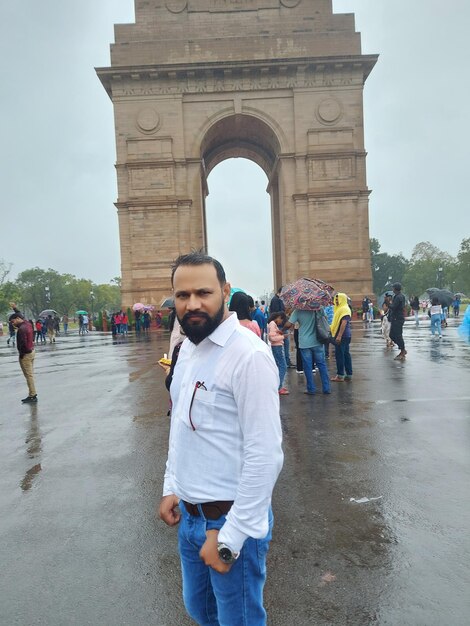 Photo dehli india gate