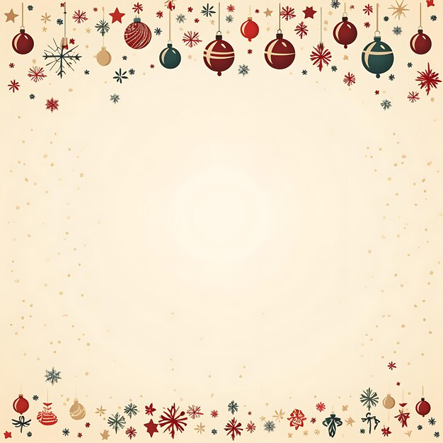 Foto dekoratie kaart kerst scène met lege ruimte voor uw bericht tekst