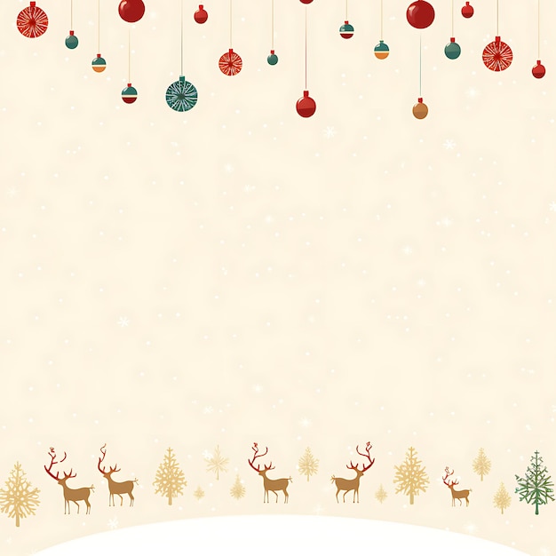 Dekoratie kaart kerst scène met lege ruimte voor uw bericht tekst