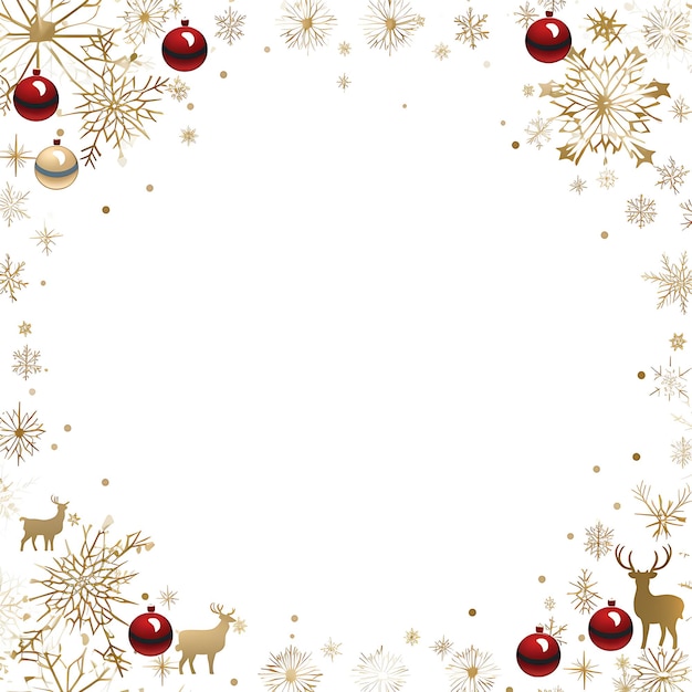 Dekoratie kaart kerst scène met lege ruimte voor uw bericht tekst