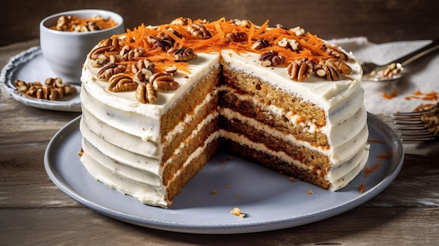 Delectable Carrot Cake with Cream Cheese Frosting
