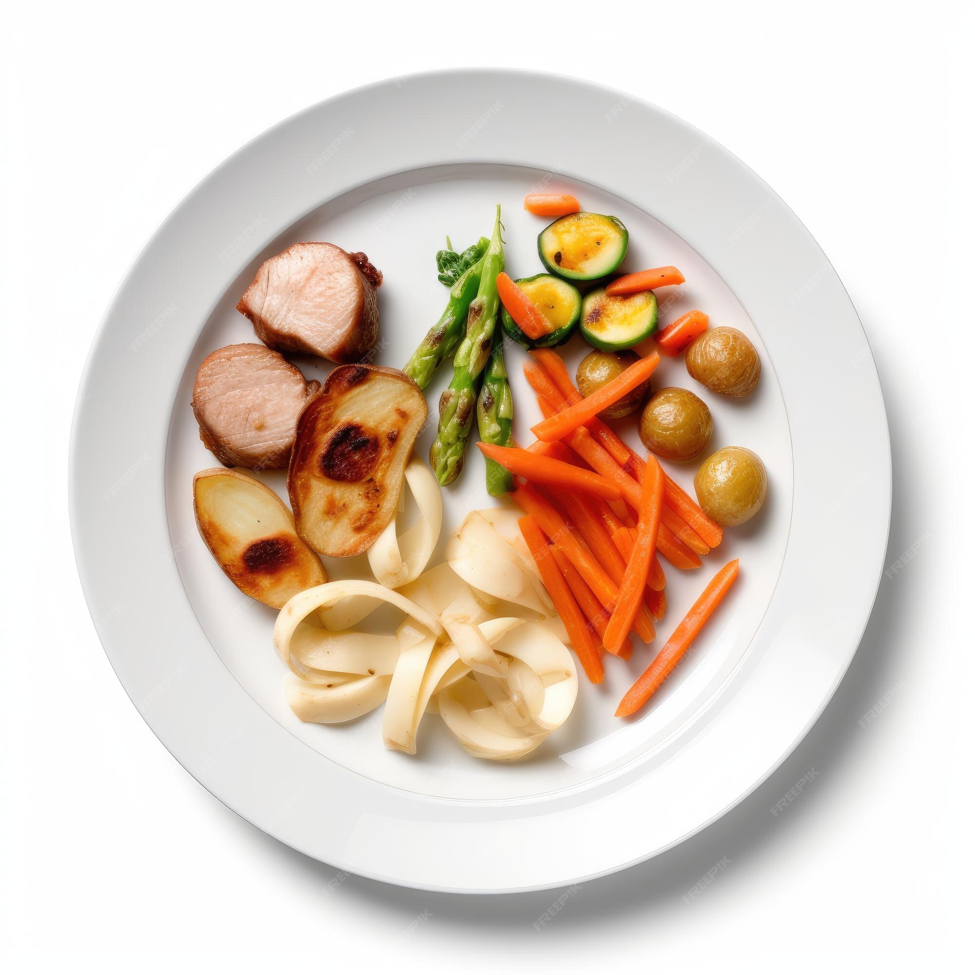premium-ai-image-delectable-food-plate-on-a-white-background