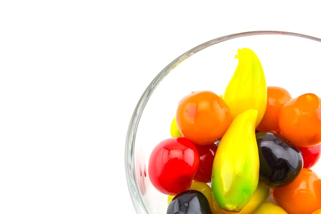 Deletable Imitation Fruits on white background