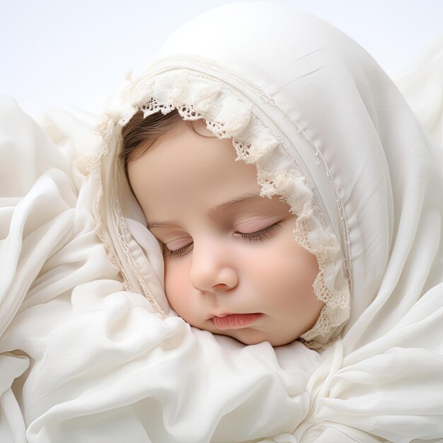 Delicate Armenian Newborn in Studio Shot