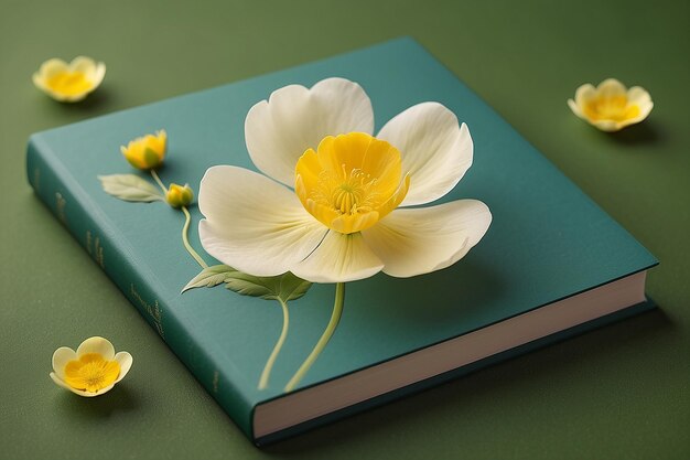 Delicate Buttercup Petals Book Cover Design