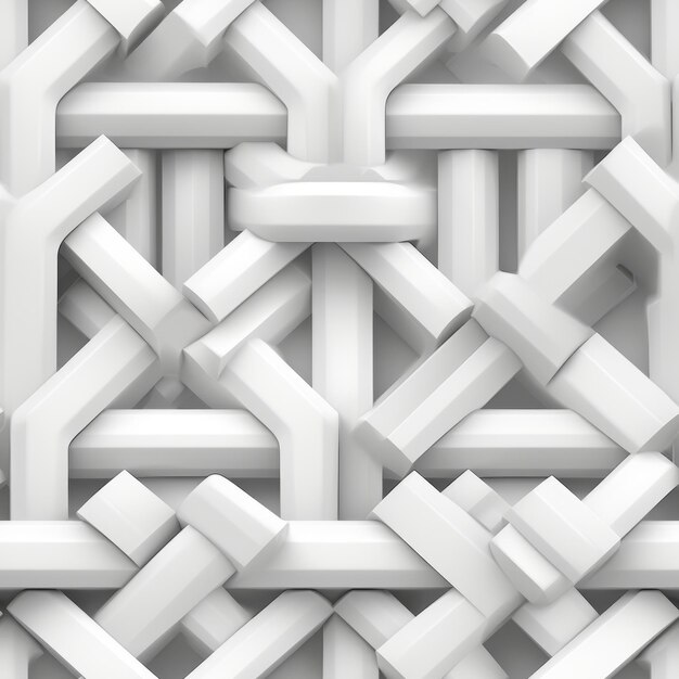 Foto delicato e accattivante modello geometrico astratto senza cuciture in una squisita gamma di sfumature bianche