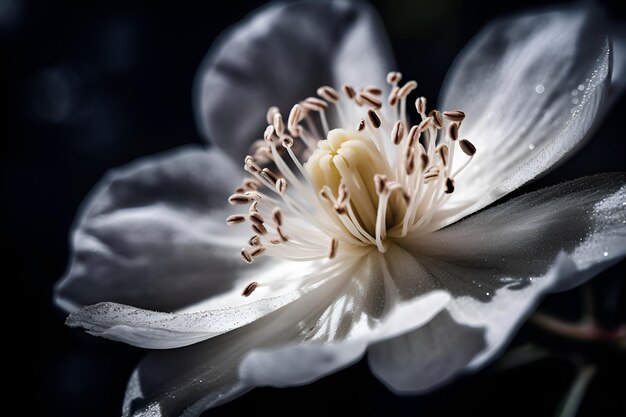 細な花と花びら