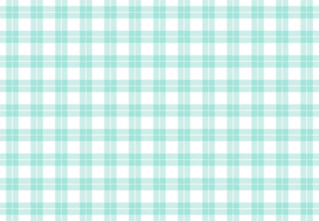 Photo delicate mint blue and white checkered pattern interesting buffalo background