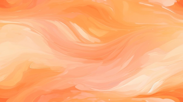 Delicate Orange Background Paint Strokes