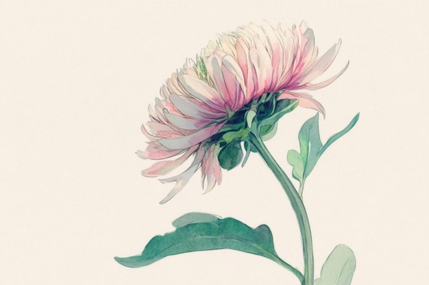 delicate pink aster