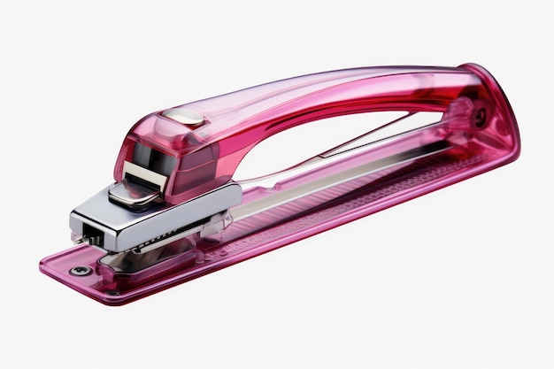 Delicate Pink Stapler Dansen op een Blank Canvas