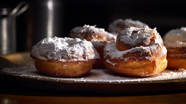 Delicate Powdered Sugar Pastries