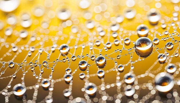 Photo delicate raindrops on wet background