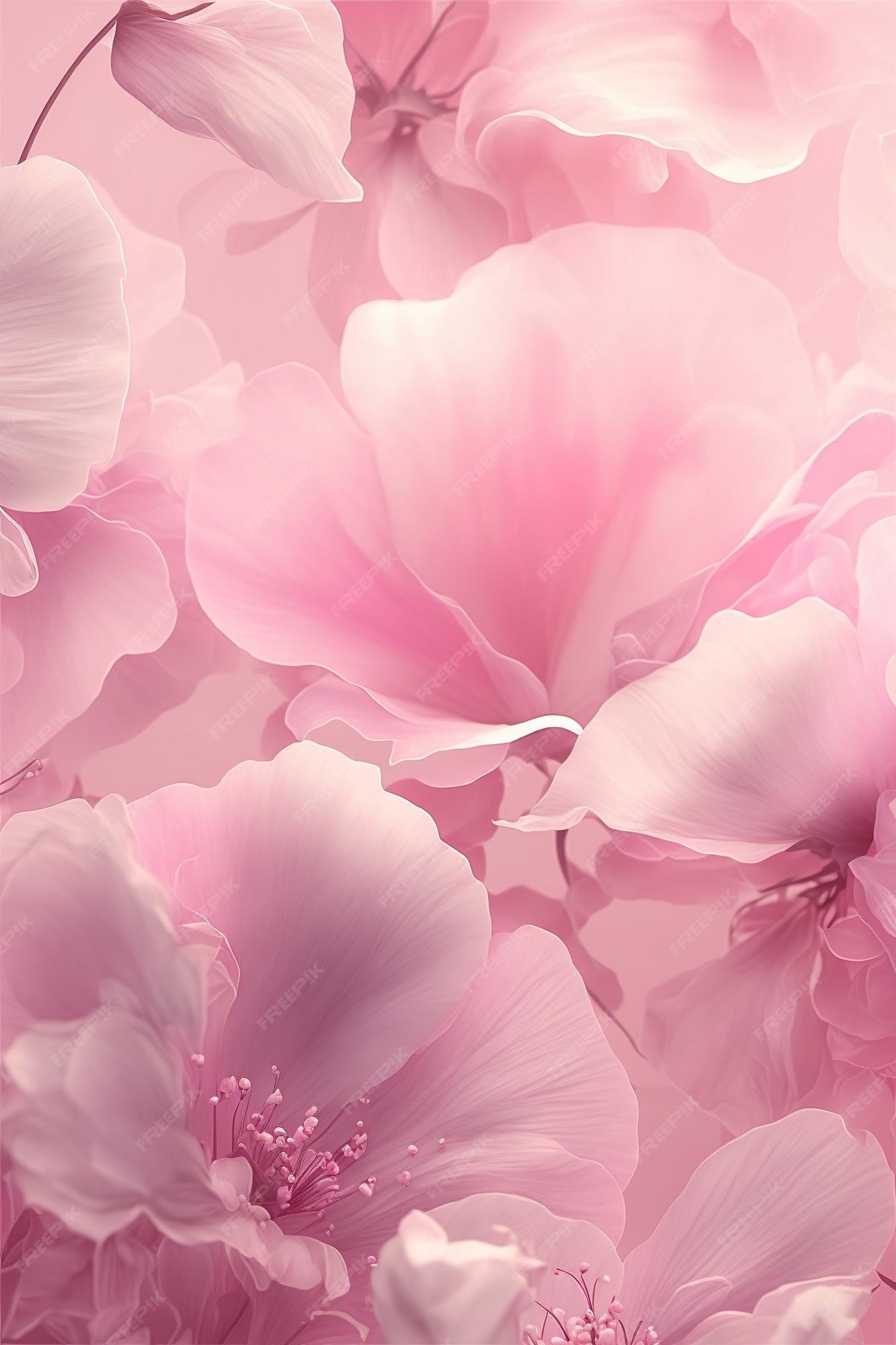 cute pink flowers background