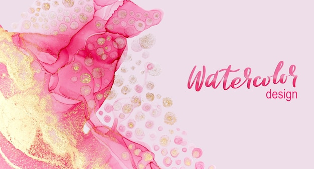 Delicate roze illustraties ontwerpsjabloon voor wenskaart