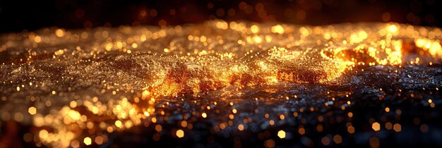 Delicate shimmering gold leaf surface texture professional photography and light