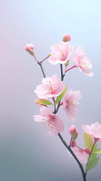 delicate and soft atmosphere in Japanese aesthetic background