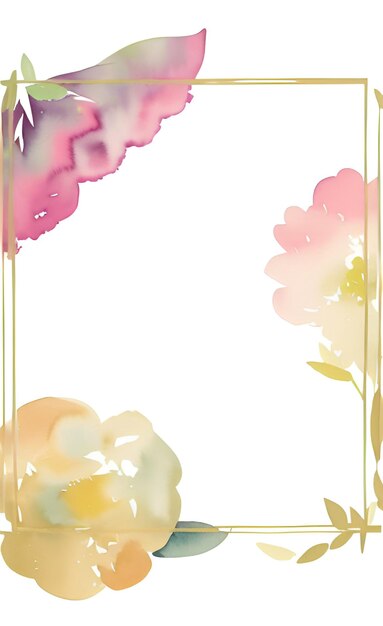 Фото Нежные акварельные цветы на тонком фоне