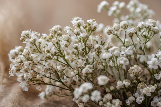 写真 細かい白い赤ちゃんの息の花