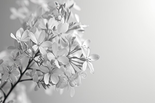 Photo the delicate white blooms arranged in a monochromatic symphony exuded an aura of ethereal elegance creating an ambiance of serene simplicity