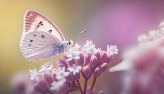 Delicately pink romantic natural floral background.