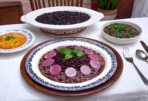 Delicioso prato de feijoada