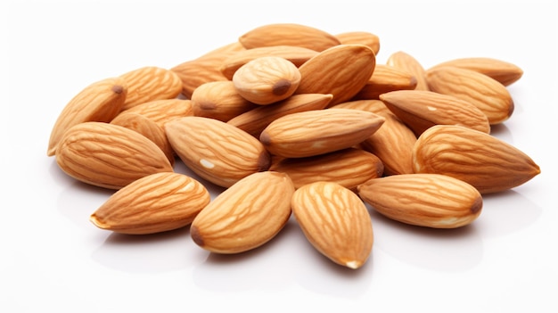 Delicious almonds cut out