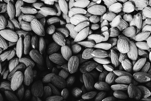 delicious almonds, nuts in the store