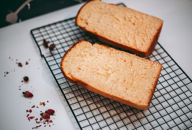 Photo delicious appetizing fresh baked cakes