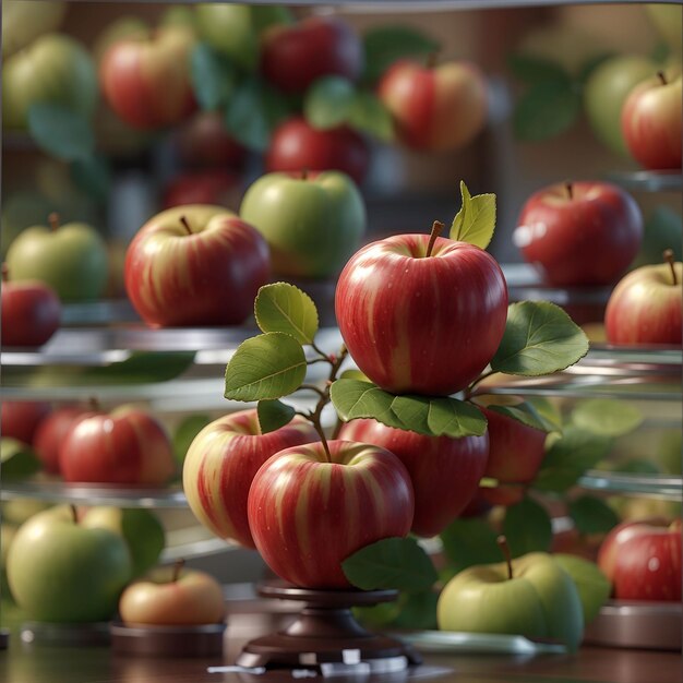 Photo delicious apple fruit