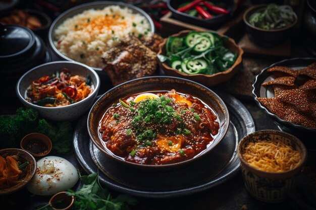 가까이에서 맛있는 아시아 음식