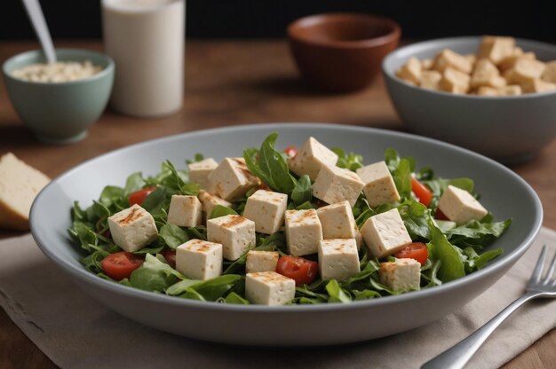 Delicious asian tofu salad picture