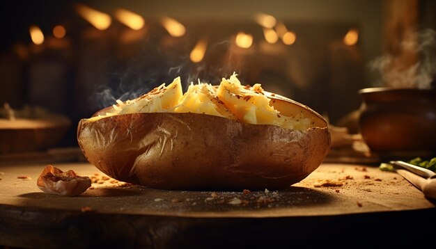 Delicious baked potato advertisement photoshoot commercial photography