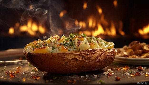 Delicious baked potato advertisement photoshoot Commercial photography