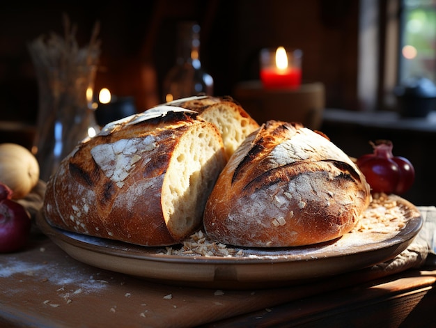 Delicious bakery bread photo