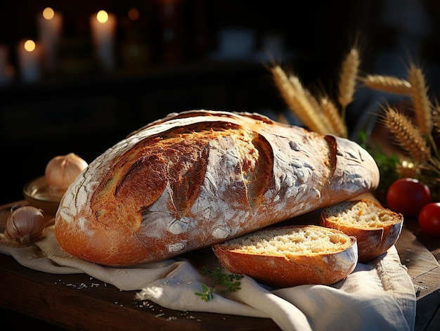 Delicious bakery bread photo